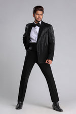 Load image into Gallery viewer, TUXEDO SET WITH BLACK EMROIDERY WORK