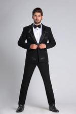 Load image into Gallery viewer, TUXEDO SET WITH BLACK HORSE EMROIDERY WORK
