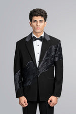 Load image into Gallery viewer, CROSS VELVET EMBROIDERD TUXEDO
