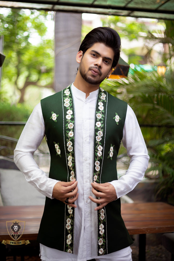 Green Embroiderd Jacket