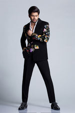 Load image into Gallery viewer, Ocean theme Tuxedo Set In Satin Crape
