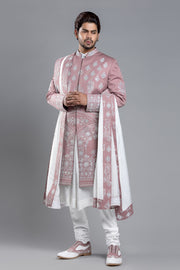 Kora Thread Sherwani