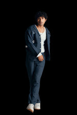 Load image into Gallery viewer, Navy Blue Denim Style Co-ord Set

