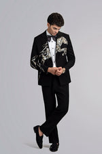 Load image into Gallery viewer, SILVER HORSE EMBROIDERY TUXEDO
