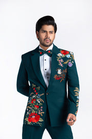 Multi Colour Embroiderd Tuxedo