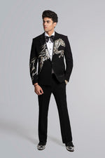 Load image into Gallery viewer, SILVER HORSE EMBROIDERY TUXEDO
