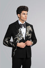 Load image into Gallery viewer, SILVER HORSE EMBROIDERY TUXEDO

