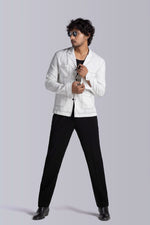 Load image into Gallery viewer, White Stripes Stylist Shacket
