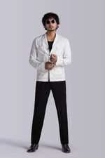 Load image into Gallery viewer, White Stripes Stylist Shacket
