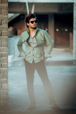 Load image into Gallery viewer, Pastel Green Linen Shacket with Patch Pockets
