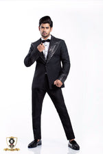 Load image into Gallery viewer, Double Breasted Lapel Tuxedo Set In Satin Crape
