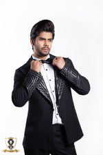Load image into Gallery viewer, Double Breasted Lapel Tuxedo Set In Satin Crape
